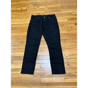Michael Kors Mens Grant Classic Fit Jeans Size 34x30 Black Dark Stretch Denim